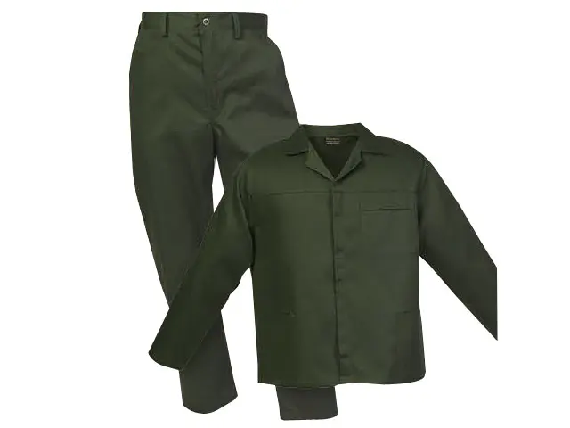 POLY-VISCOSE BOTTLE GREEN ACID RESISTANT CONTI PANTS