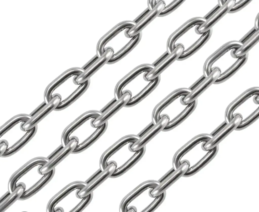 LONG LINK ELECTRO GALVANIZED GR30 CHAIN 6MM ( PRICE PER METER