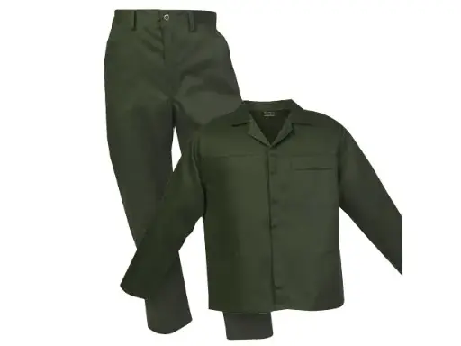 POLY-VISCOSE BOTTLE GREEN ACID RESISTANT CONTI JACKET