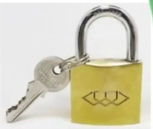 PADLOCK BRASS STD 50MM