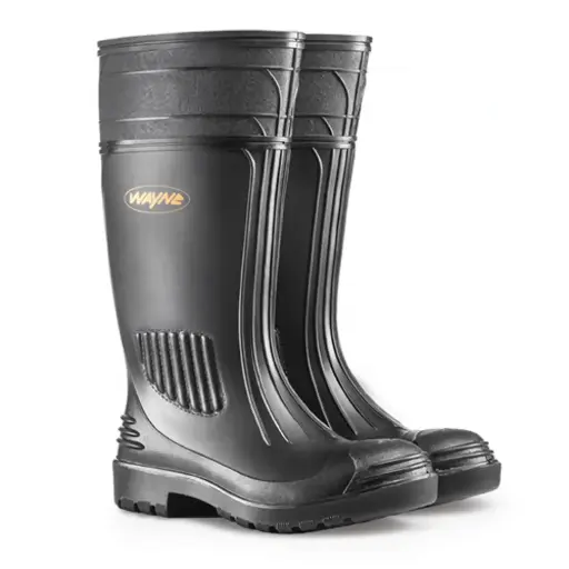 GRIPPER MENS GUMBOOT STC BLACK