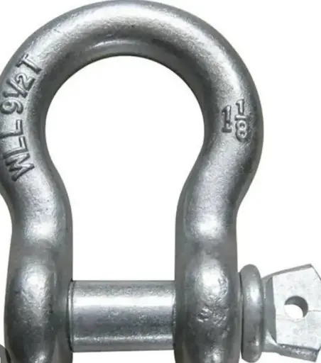 BOW SHACKLE SCREW PIN 9.5T ( 11/8 INC )