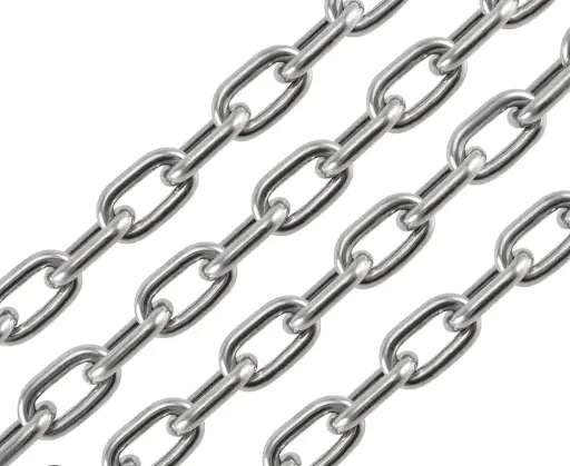 LONG LINK ELECTRO GALVANIZED GR30 CHAIN 6MM ( PRICE PER METER