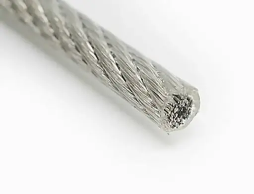 STEEL WIRE ROPE PVC COATED CLEAR 8.0 - 10MM (6x19 ) PRICE PER METER