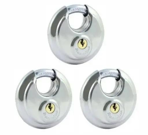 PADLOCK STAINLESS STEEL DISCUS 90MM