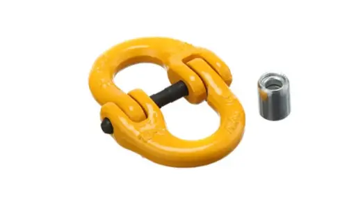 CONNECTING LINK GRADE 80 PAINTED YELLOW 5.4T
